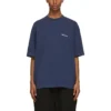 Balenciaga SS21 Retro kortärmad blå herrtröja 612966TJV874866