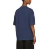 Balenciaga SS21 Retro kortärmad blå herrtröja 612966TJV874866