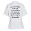 Balenciaga SS21 Word kortärmad vit herrtröja 641613TJVI59040