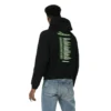 Balenciaga svart långärmad tröja med tryck för män, svart 556136TDV151000