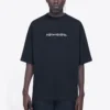Balenciaga Symbolic rundhalsad kortärmad T-shirt för män med alfabettryck, svart 620969TIV501070