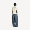 Balenciaga-T-shirt för dam med medium passform och motiv på ryggen i färgen kräm