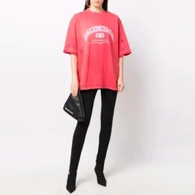 Balenciaga T-shirt, medium passform, ”Pink” 612966TLVJ16441