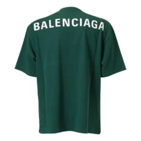 Balenciaga-tröja för män med logotryck, kortärmad, grön 570805THV803230