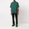 Balenciaga-tröja för män med logotryck, kortärmad, grön 570805THV803230
