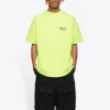 Balenciaga-tröja för män med logotryck, kortärmad, gul 641675TJVF77110