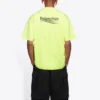 Balenciaga-tröja för män med logotryck, kortärmad, gul 641675TJVF77110