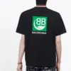 Balenciaga-tröja för män med logotryck, kortärmad, svart 594579THV631000