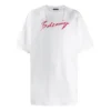 Balenciaga-tröja för män med logotryck, kortärmad, vit 583214TFV639783