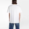Balenciaga-tröja för män med logotryck, rund hals och korta ärmar, vit 556150TYK239000