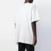 Balenciaga-tröja för män med logotryck, rund hals och korta ärmar, vit 583214TFV652569