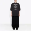 Balenciaga-tröja för män med tryck, stor, kortärmad, svart 641614TJV781000
