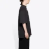 Balenciaga-tröja för män med tryck, stor, kortärmad, svart 641614TJV781000