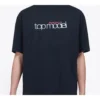 Balenciaga-tröja för män, modell Retro Knit, slim fit, kortärmad, svart 612966TIV821000