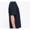 Balenciaga-tröja för män, modell Retro Knit, slim fit, kortärmad, svart 612966TIV821000