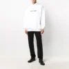 Balenciaga-tröja med logo för män, oversize, vit 570811TIV559040