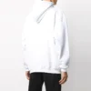 Balenciaga-tröja med logo för män, oversize, vit 570811TIV559040