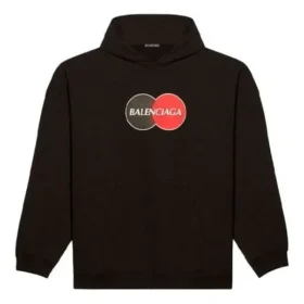 Balenciaga Uniform Plush Loose Classic svart för män 620973TIV801000