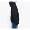 Balenciaga Uniform Plush Loose Classic svart för män 620973TIV801000