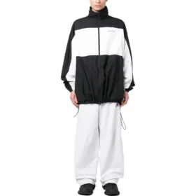 Balenciaga x adidas Baggy-joggingbyxor ”Vit Svart Röd” 723904TNVP99065
