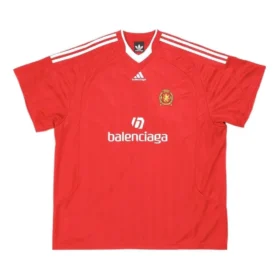 Balenciaga x adidas fotbollst-shirt i oversized-modell ”Red” 723663TNV136400