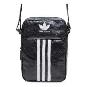 Balenciaga x adidas liten crossbody-messengerväska ”Black White” 721850210M41091