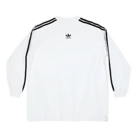 Balenciaga x adidas långärmad T-shirt i oversized-modell ”White” 728789TNVA61156