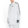Balenciaga x adidas långärmad T-shirt i oversized-modell ”White” 728789TNVA61156
