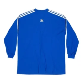 Balenciaga x adidas långärmad T-shirt, oversized ”Blue” 728789TNVA65531