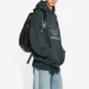 Balenciaga x adidas Logo Oversized Luvtröja ”Green White” 712396TNVA93775