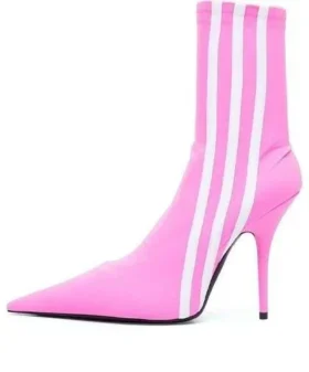 Balenciaga x adidas originals Knife 110 mm stövletter ”Pink” 724073W2ES15090