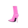 Balenciaga x adidas originals Knife 110 mm stövletter ”Pink” 724073W2ES15090