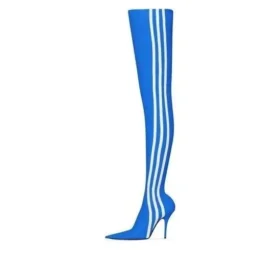 Balenciaga x adidas originals Knife Over The Knee Stövletter ”Blue” 724074W2ES14090