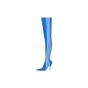 Balenciaga x adidas originals Knife Over The Knee Stövletter ”Blue” 724074W2ES14090