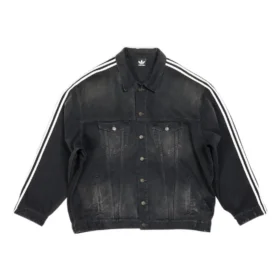 Balenciaga x adidas Oversized-Denim-Jackor ”Black” 724775TNW541129