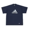 Balenciaga x adidas Oversized T-shirt ”Navy” 731769TNVA64356
