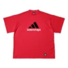 Balenciaga x adidas Oversized T-shirt ”Red” 712398TNVA66278