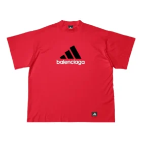 Balenciaga x adidas Oversized T-shirt ”Red” 712398TNVA66278