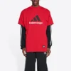 Balenciaga x adidas Oversized T-shirt ”Red” 712398TNVA66278