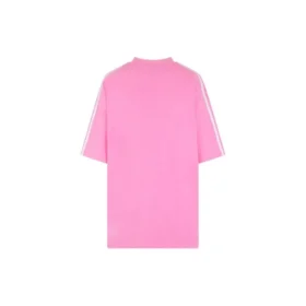 Balenciaga x adidas T-shirt i medium passform ”Neon Pink” 723955TNVU45280