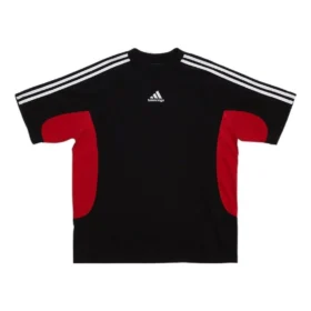 Balenciaga x adidas T-shirtar, medium passform, ”Black Red” 712401TNVA61003