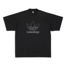Balenciaga x adidas Trefoil T-shirt ”Black White” 723976TNVN81070