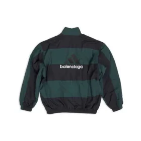 Balenciaga x Adidas vändbar träningsoveralljacka ”Black Green” 725294TNO793230