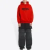 Balenciaga x FORTNITE-luvtröja, medium passform ”Red” 600583TLVO46506