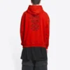 Balenciaga x FORTNITE-luvtröja, medium passform ”Red” 600583TLVO46506