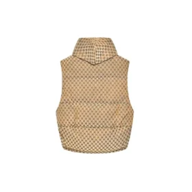 Balenciaga x Gucci The Hacker Project Hacker Cocoon Puffer Gilet-väst ”Beige” 681884TLO539585