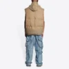 Balenciaga x Gucci The Hacker Project Hacker Cocoon Puffer Gilet-väst ”Beige” 681884TLO539585