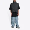 Balenciaga x Gucci The Hacker Project Hacker Cocoon Puffer Gilet-väst ”Black” 681884TLO531269