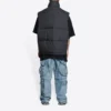 Balenciaga x Gucci The Hacker Project Hacker Cocoon Puffer Gilet-väst ”Black” 681884TLO531269