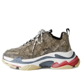 Balenciaga x Gucci Triple S-sneakers ”The Hacker Project Beige” 681066-ULZ10-9795